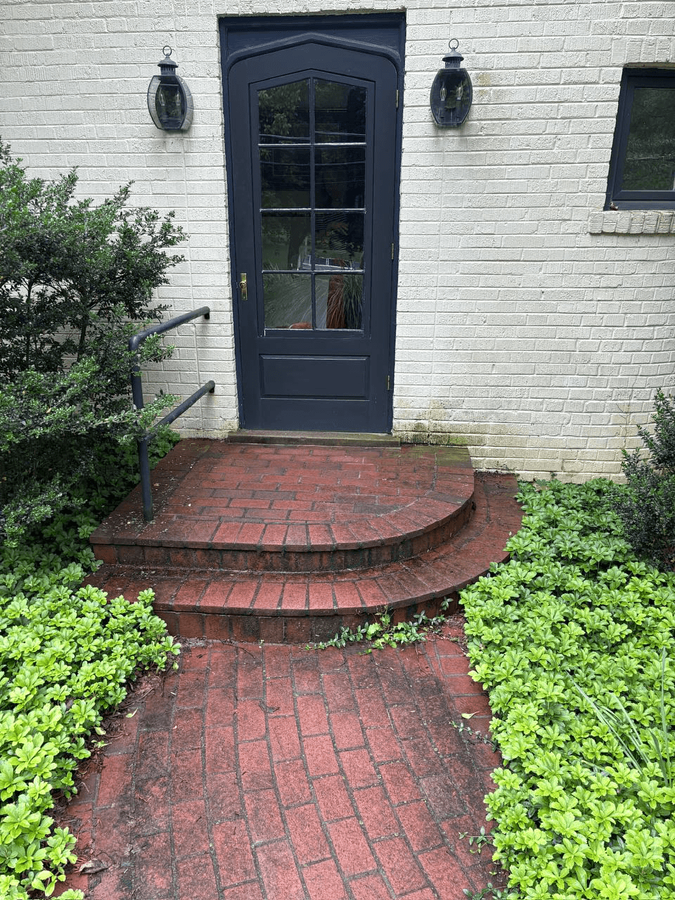 Before — Brick Entry Steps — Like New Again