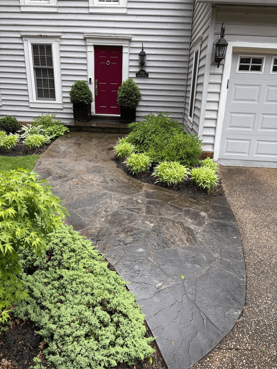 Before — Flagstone Walkway — Back to Natural Stone